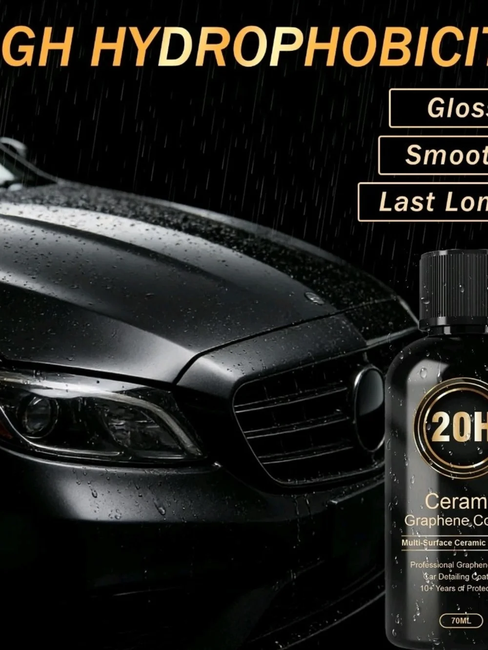 Ceramic Graphene Car Coating — Black — Professional Protection